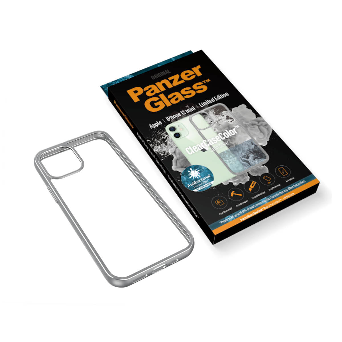 PanzerGlass ® ClearCaseColor™ iPhone 12 mini - Satin Silver Limited Edition – image 6