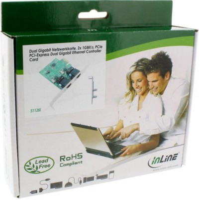 InLine 2x RJ45 PCIe x1 – image 3