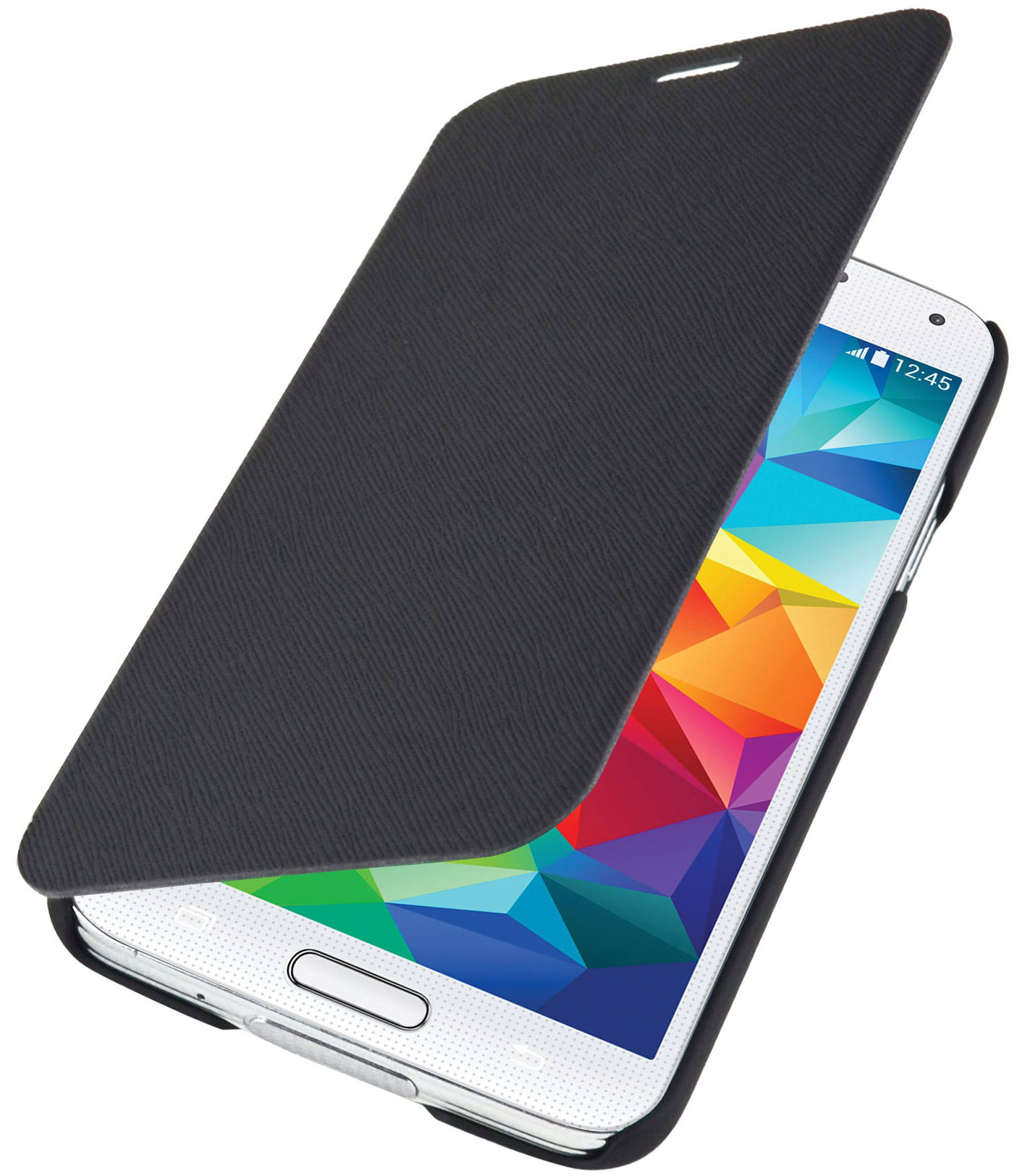 Mobiparts Slim Folio Case Samsung Galaxy S5 Mini Black – image 1