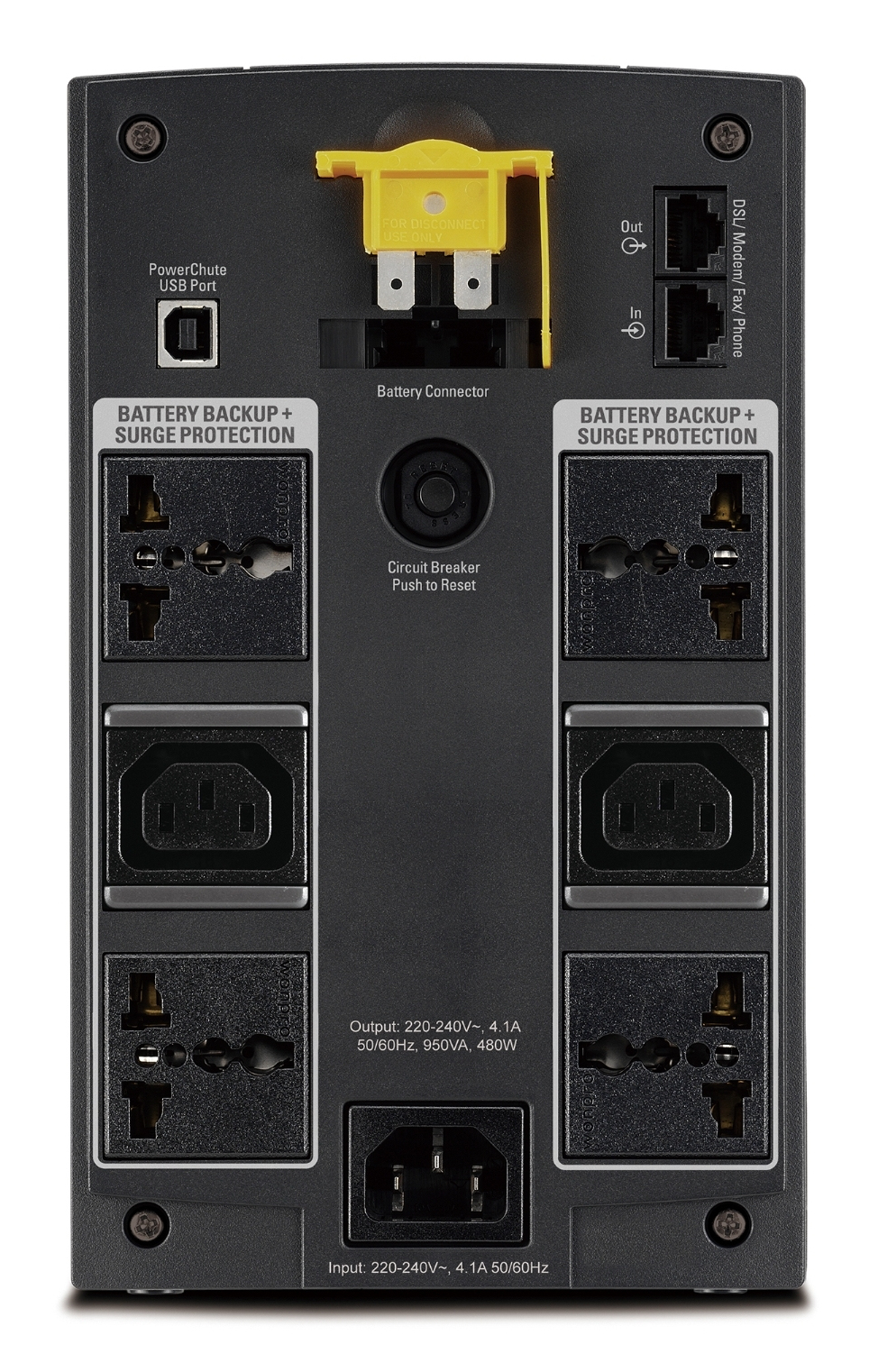APC BX950U-MS uninterruptible power supply (UPS) Line-Interactive 0.95 kVA – image 3