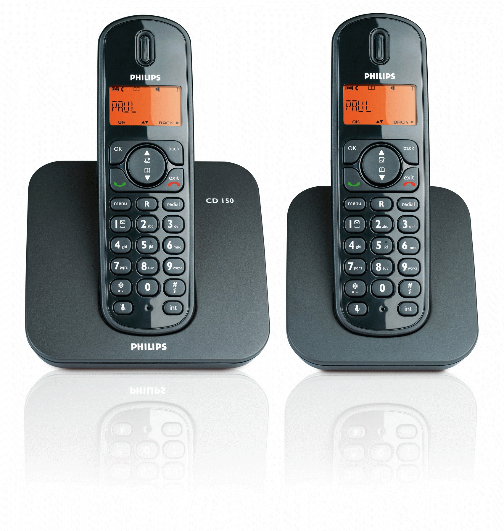 Philips CD1502B/17 telephone DECT telephone Caller ID Black – image 2