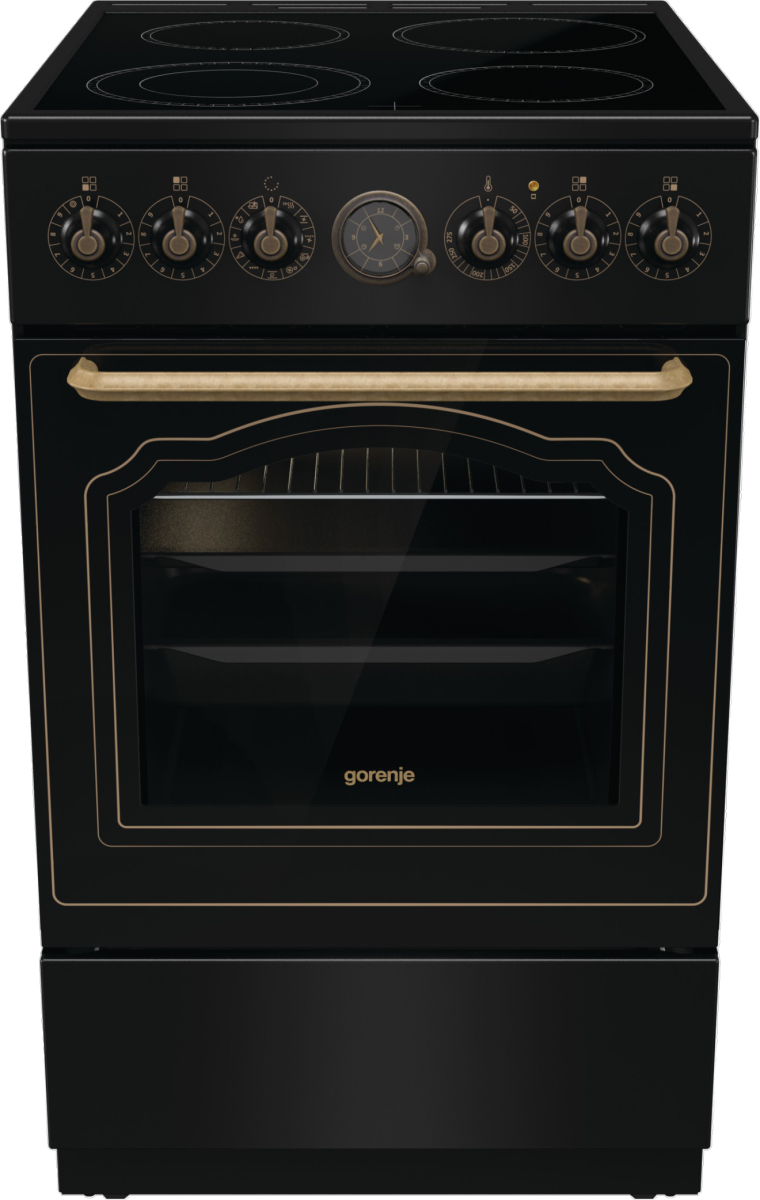 Gorenje GECS5B70CLB Freestanding cooker Electric Ceramic hob Black