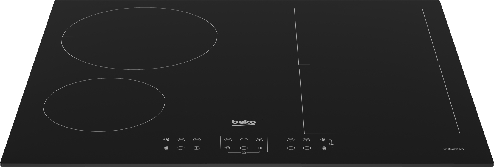 Beko 7757189217 hob Black Zone induction hob – image 3
