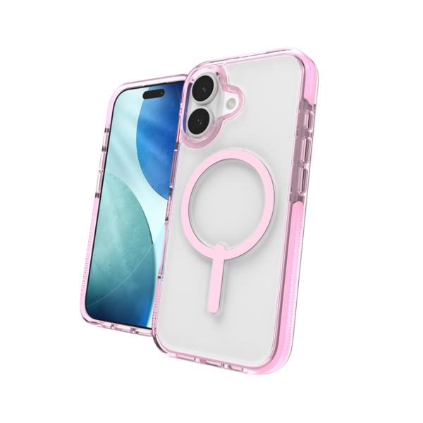 ZAGG Santa Cruz Snap coque de protection pour téléphones portables 16 cm (6.3") Housse Rose, Transparent