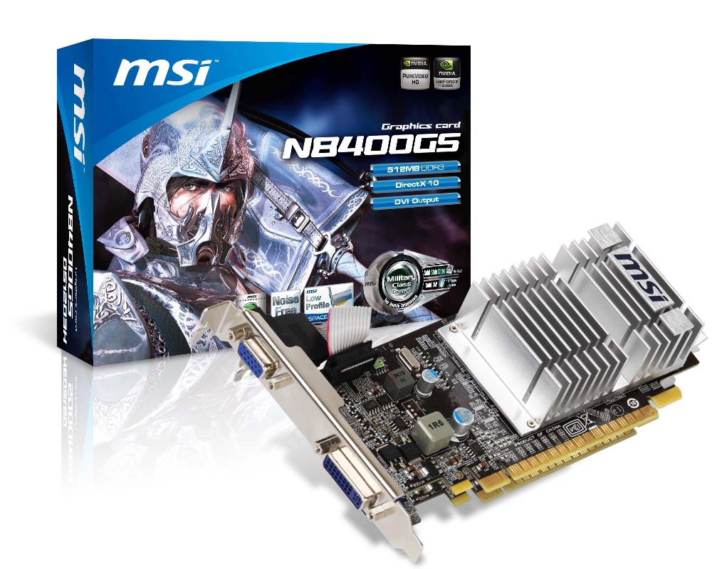 MSI N8400GS-D512D3H/LP graphics card NVIDIA GeForce 8400 GS
