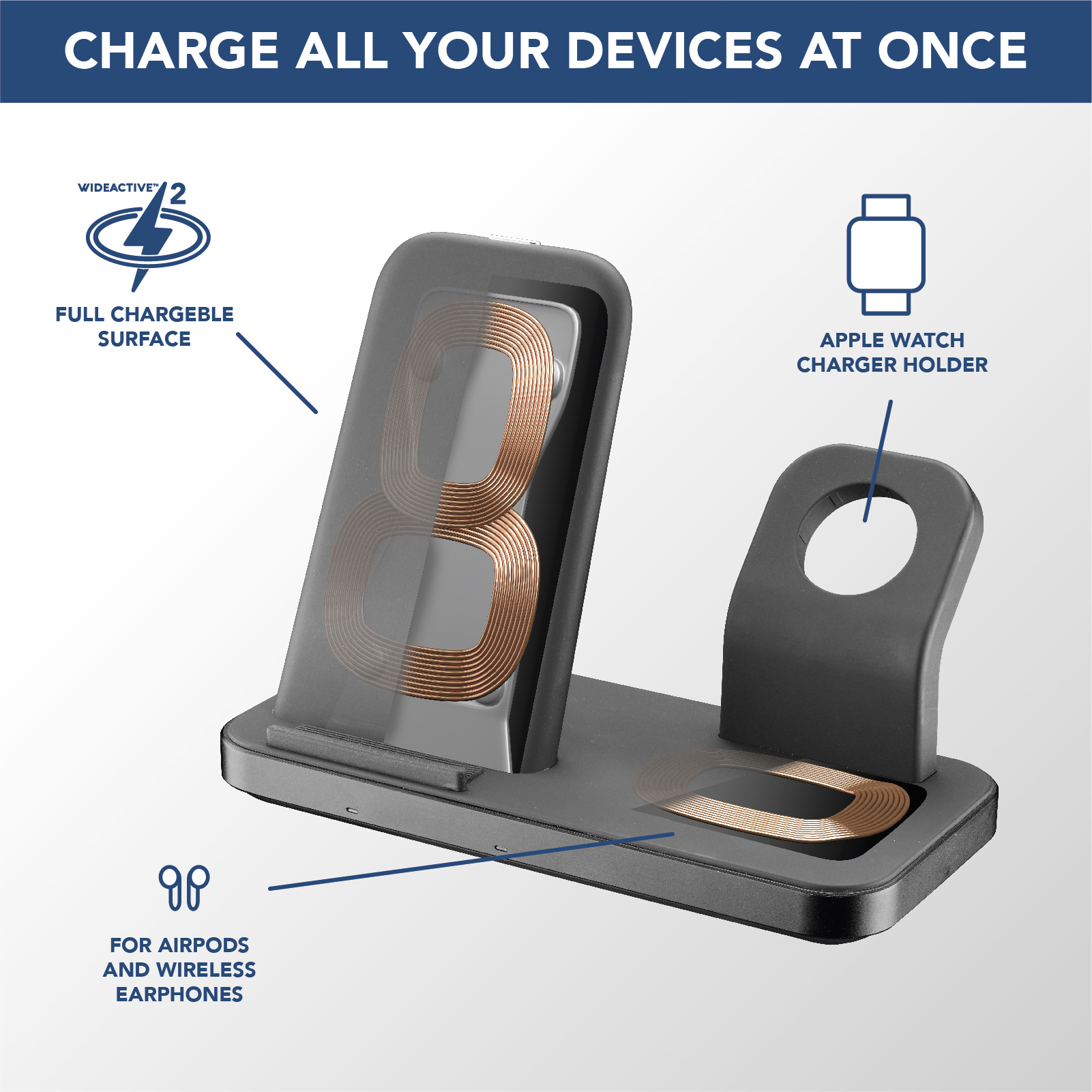 Cellularline TRIO WIRELESS CHARGER – image 3