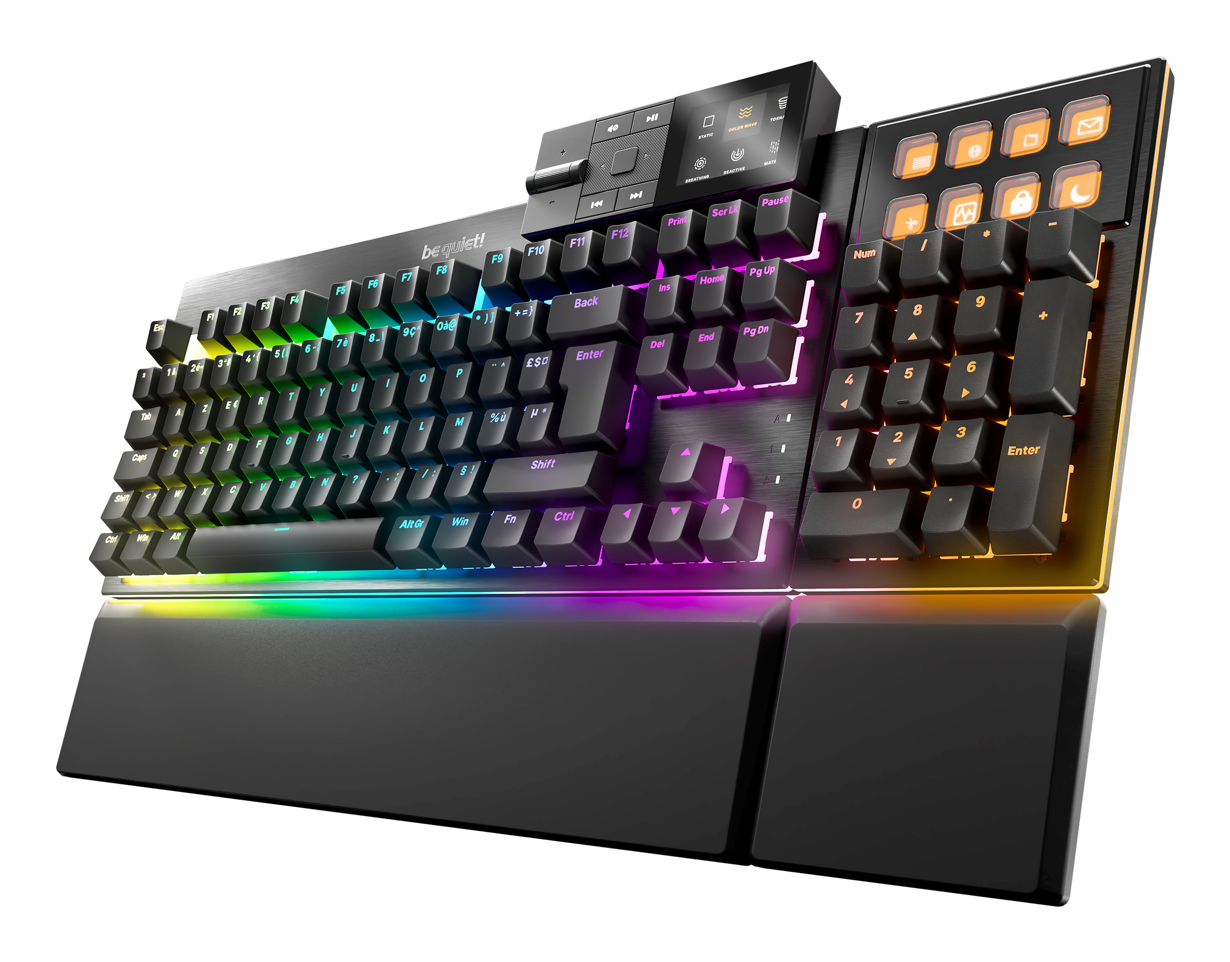 be quiet! Dark Mount Silent Linear FR ISO keyboard Gaming USB AZERTY French Black