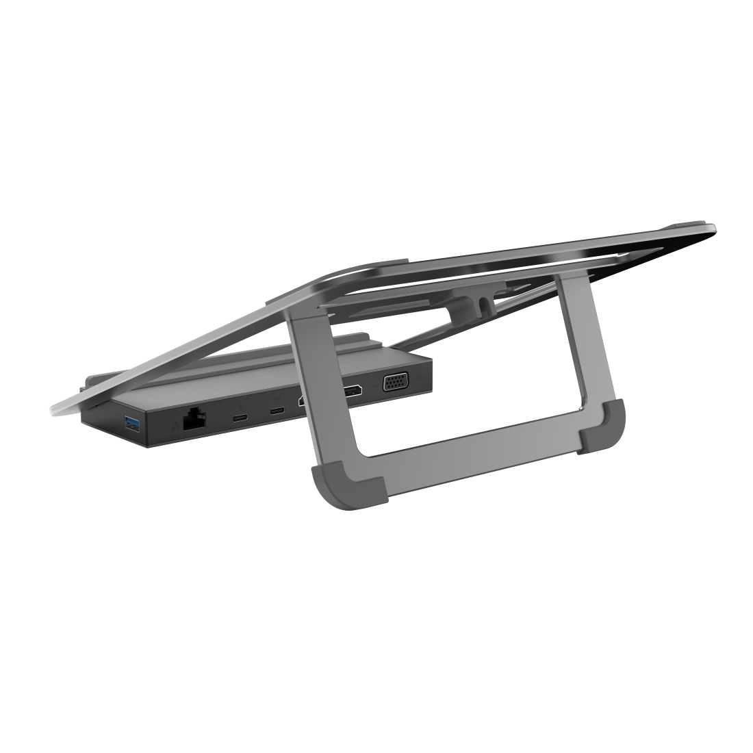 Hama 00200106 laptop dock/port replicator Wired USB 3.2 Gen 1 (3.1 Gen 1) Type-C Anthracite, Grey – image 2