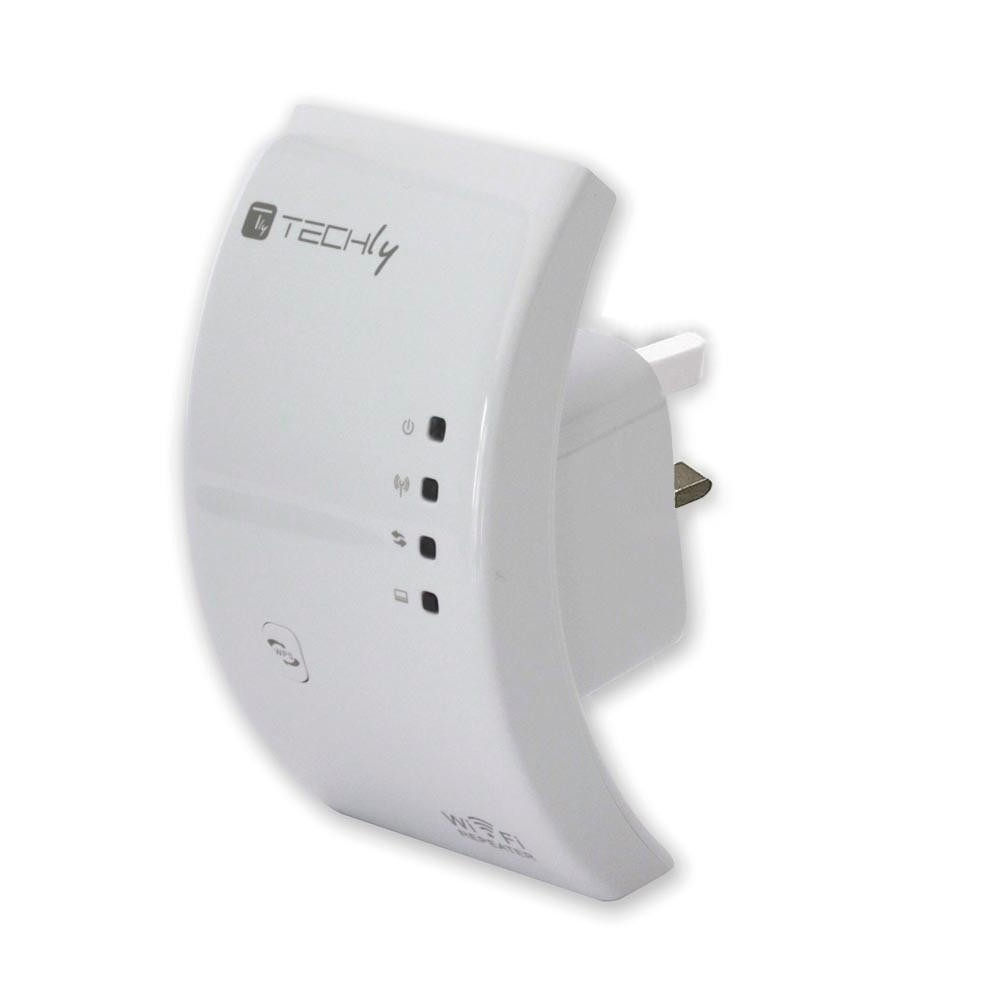 Techly 300N Wireless Repeater (Range Extender) with WPS, UK plug I-WL-REPEATER/UK – image 8