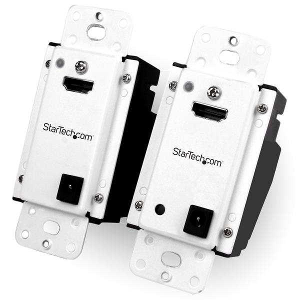 StarTech.com Wall Plate HDMI over CAT5 Extender with Power Over Cable – 1080p – 165ft (50m) – image 1