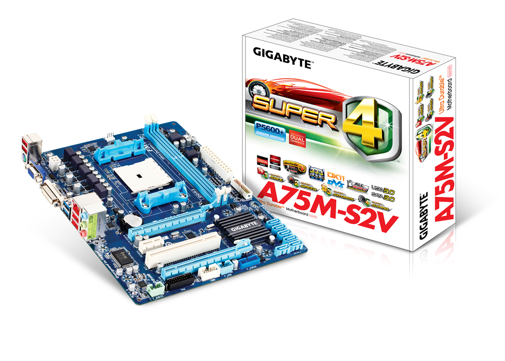 GIGABYTE GA-A75M-S2V motherboard AMD A75 Socket FM1 micro ATX – image 2