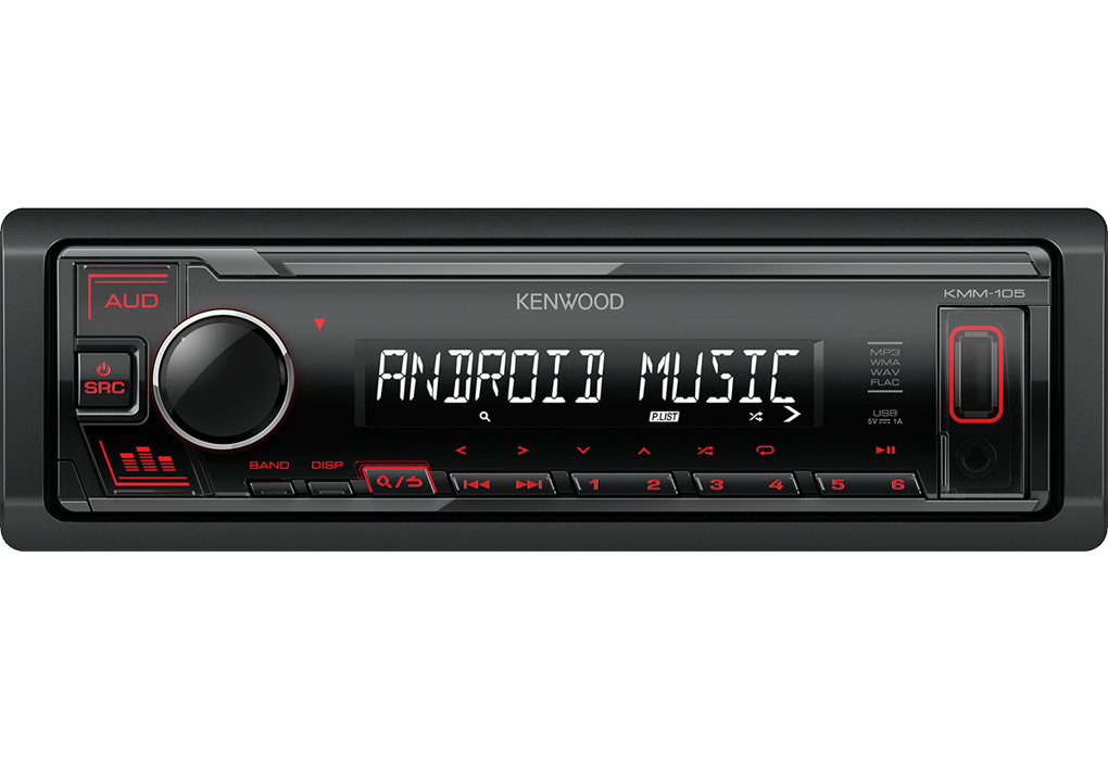 Kenwood KMM-105RY car media receiver Black