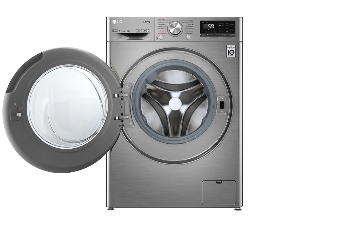 LG F4DV709H2TE washer dryer Freestanding Front-load Silver – image 3