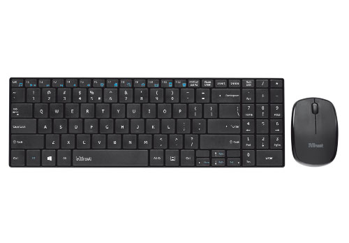 Trust 18808 keyboard Mouse included Home RF Wireless Black – image 2