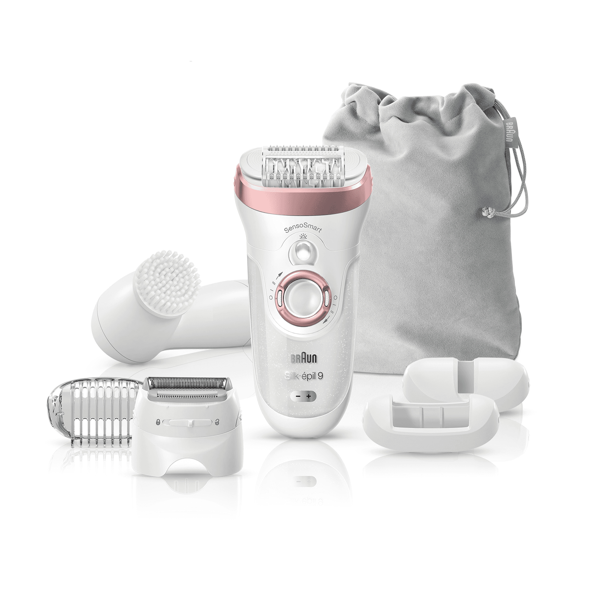 Braun Silk-épil 9 81646952 epilator 40 tweezers Rose gold, White – image 6