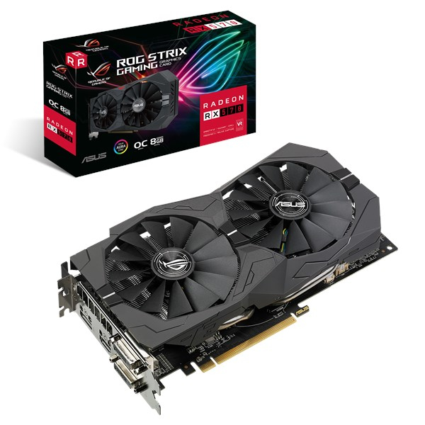 ASUS ROG 90YV0AJ8-M0NA00 graphics card AMD Radeon RX 570 – image 1