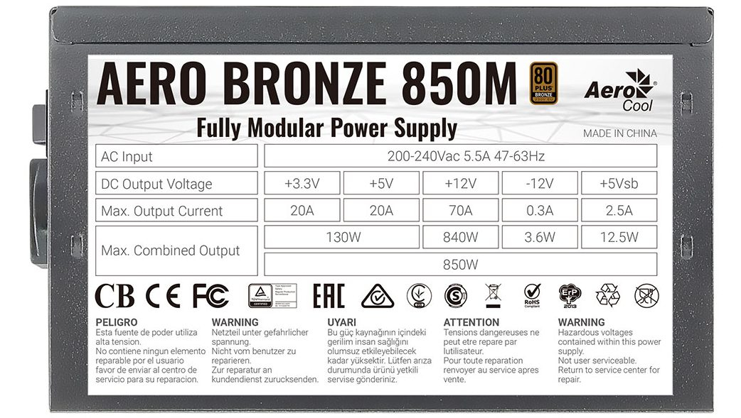 Aerocool Aero Bronze 850M – image 6