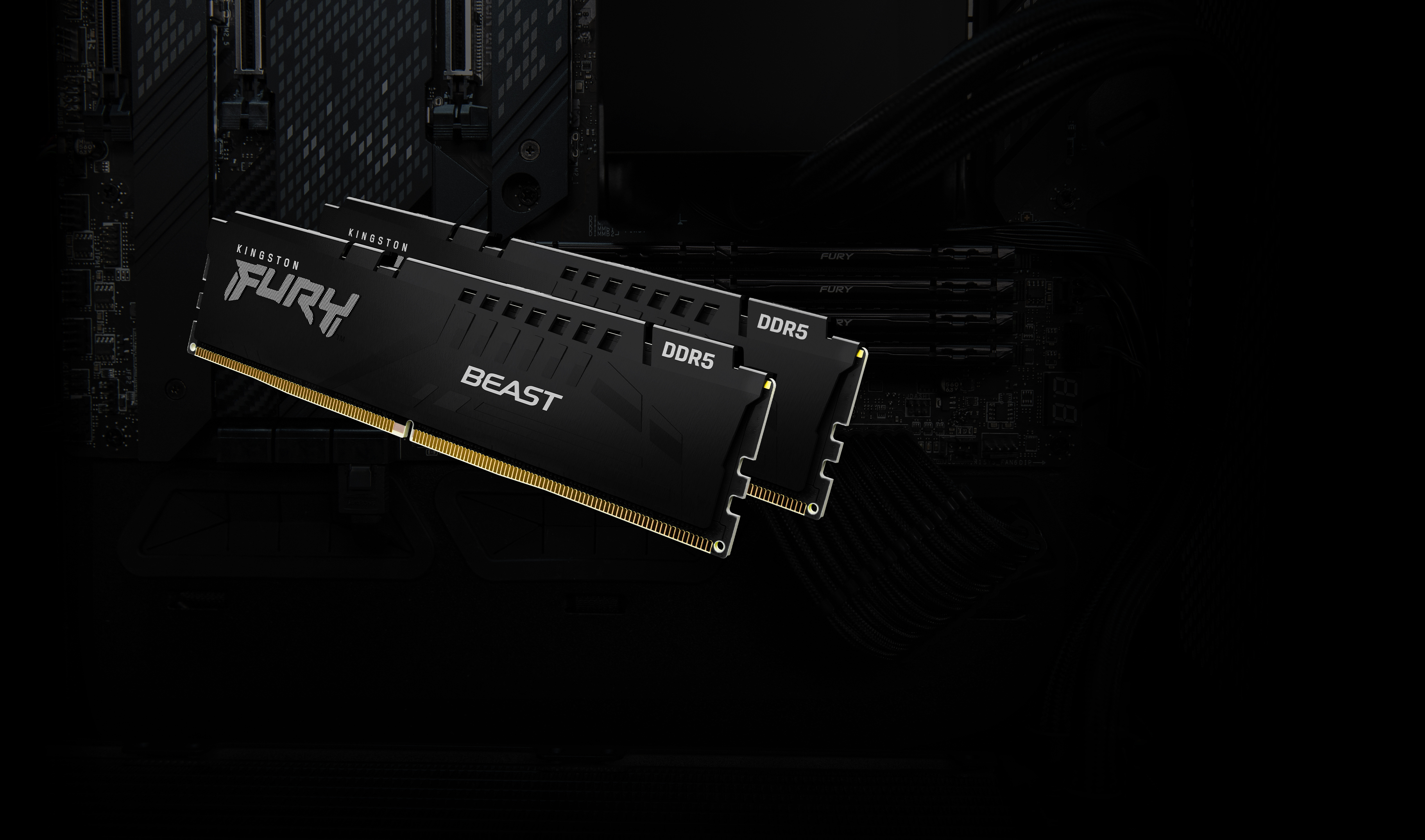 Kingston Technology FURY Beast 32GB 5200MT/s DDR5 CL40 DIMM (Kit of 2) Black. Component for: PC, Internal memory: 32 GB, M