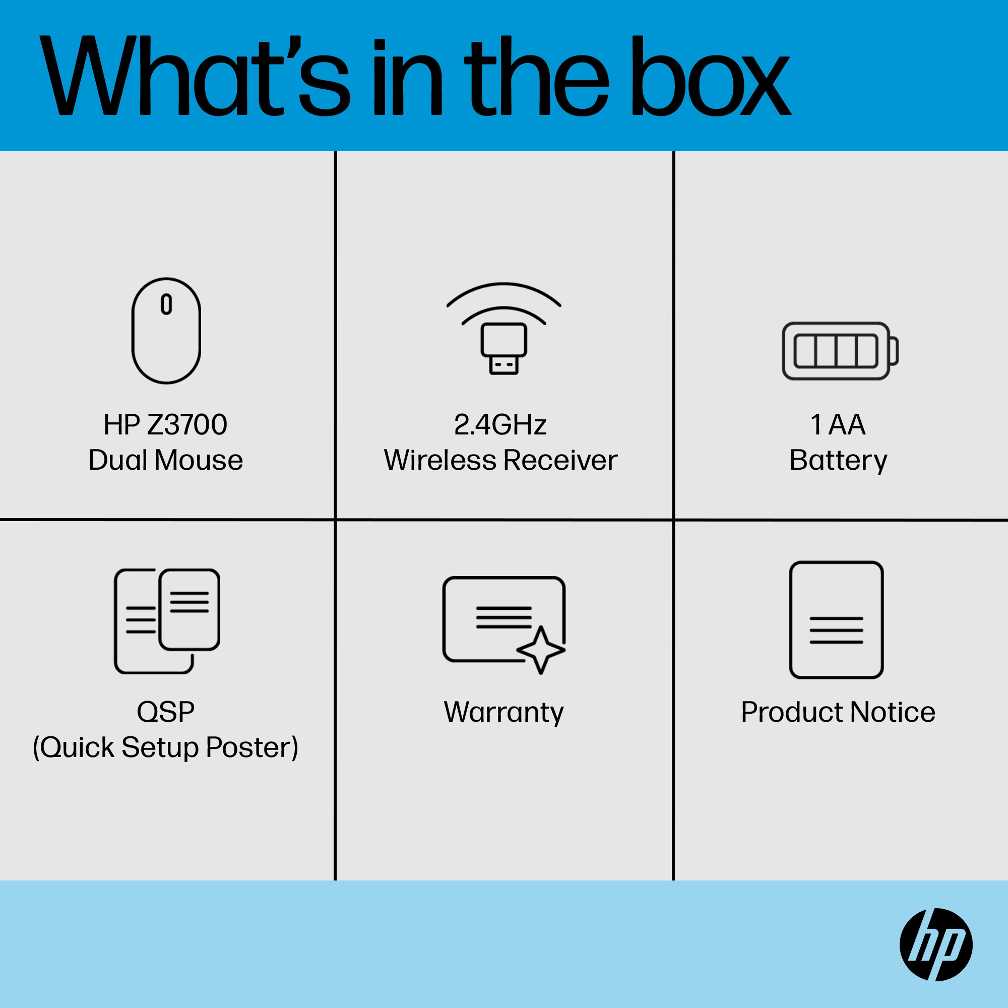HP Z3700 Dual Silver Mouse – image 5
