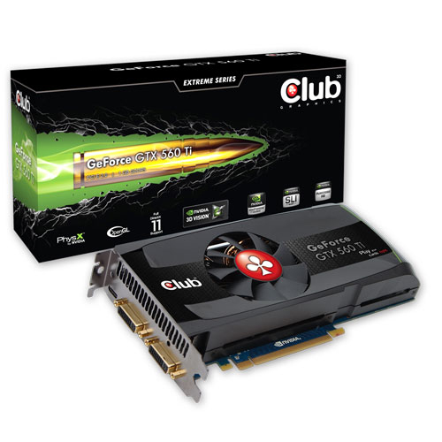 CLUB3D CGNX-XT56024 graphics card NVIDIA GeForce GTX 560 Ti – image 1