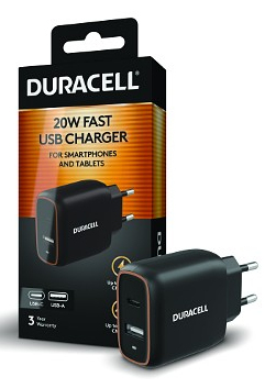 Duracell DRACUSB19-EU mobile device charger Smartphone, Tablet Black AC Indoor – image 2