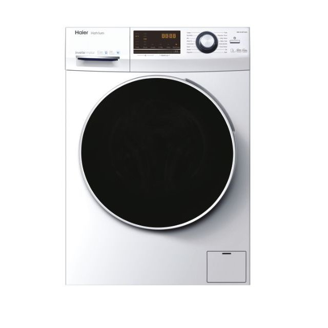 Haier HWD100-BP14636 washer dryer Freestanding Front-load Black, White