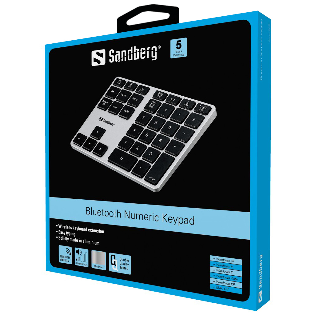 Sandberg Bluetooth Numeric Keypad Alu – image 2