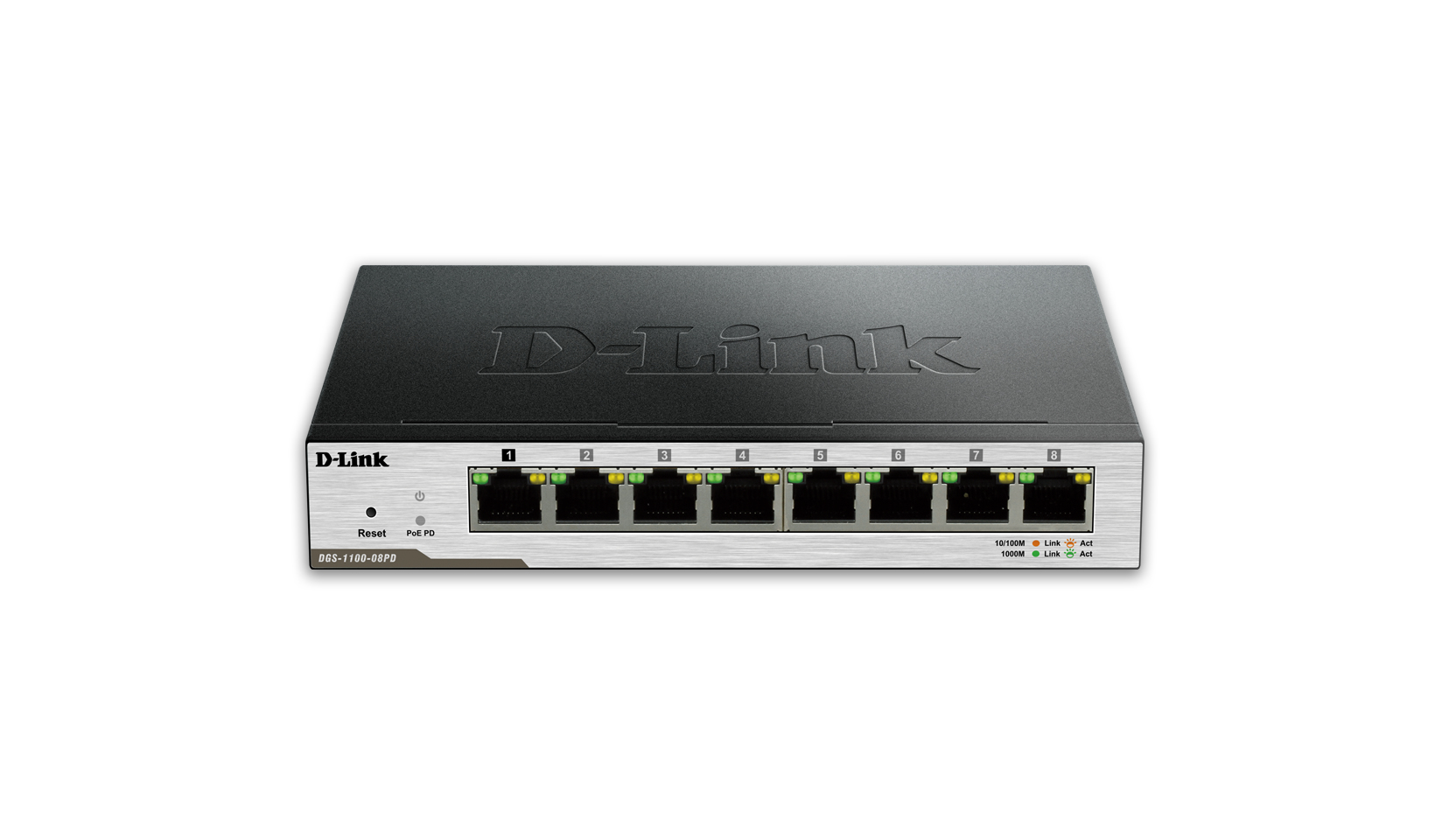 D-Link DGS-1100-08PD network switch Managed L2 Gigabit Ethernet (10/100/1000) Black, Grey – image 2