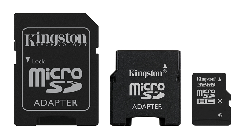 Kingston Technology 32GB microSDHC + 2 adapters – image 1