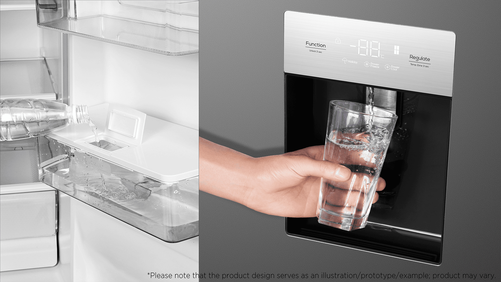 TCL RP503SXE1UK side-by-side refrigerator Freestanding – image 6