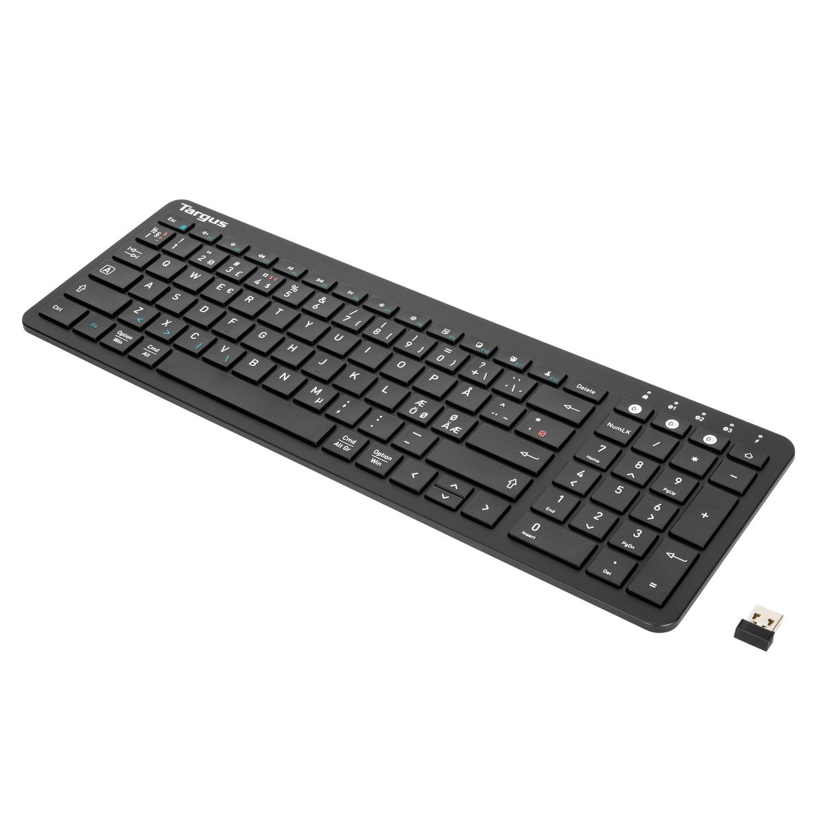 Targus AKB863NO keyboard Universal Bluetooth QWERTY Nordic Black – image 1