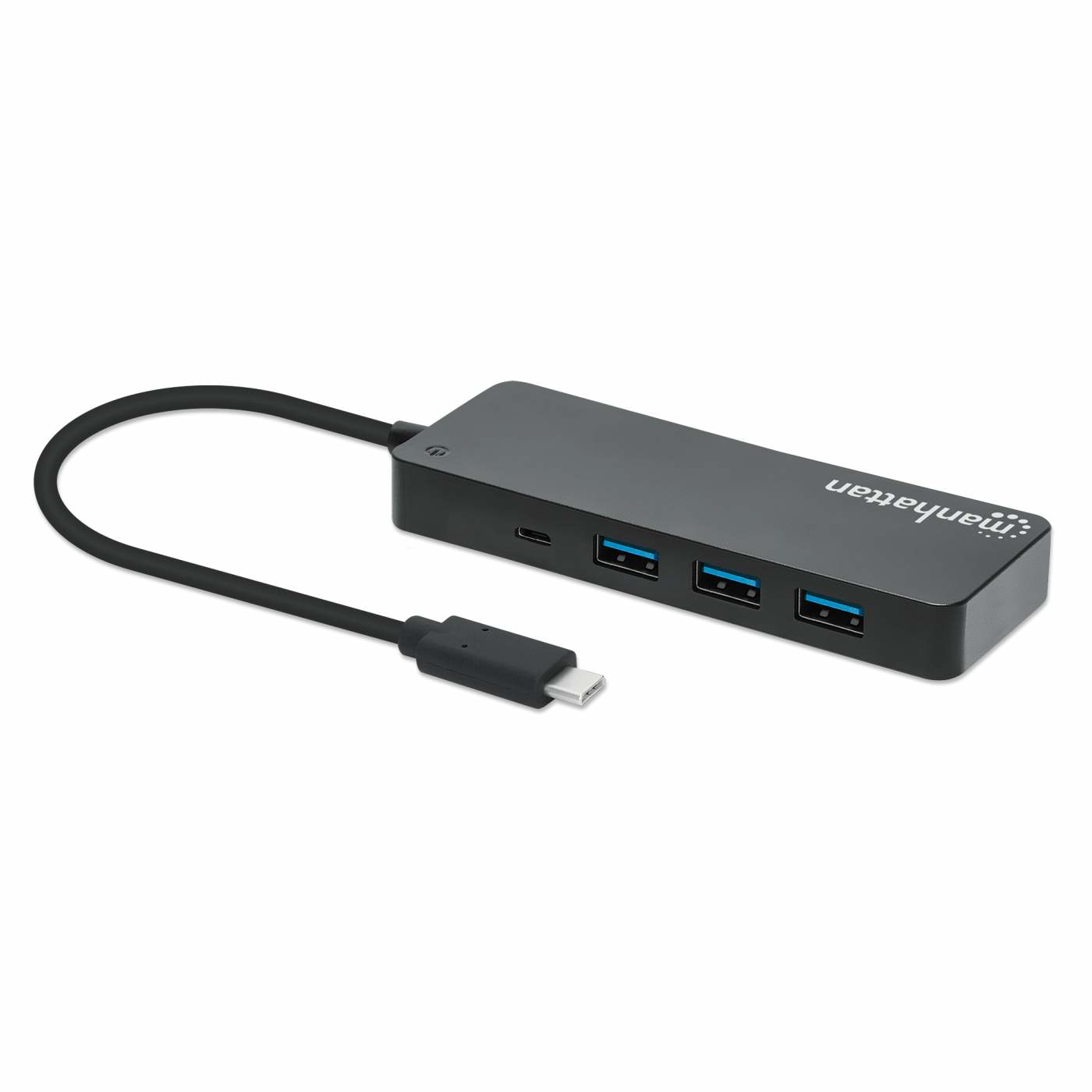 Manhattan USB-C Dock/Hub, Ports (x7): USB-A (x7), 5 Gbps (USB 3.2 Gen1 aka USB 3.0), External Power Supply Not Needed, Universal for all devices, Cable – image 2