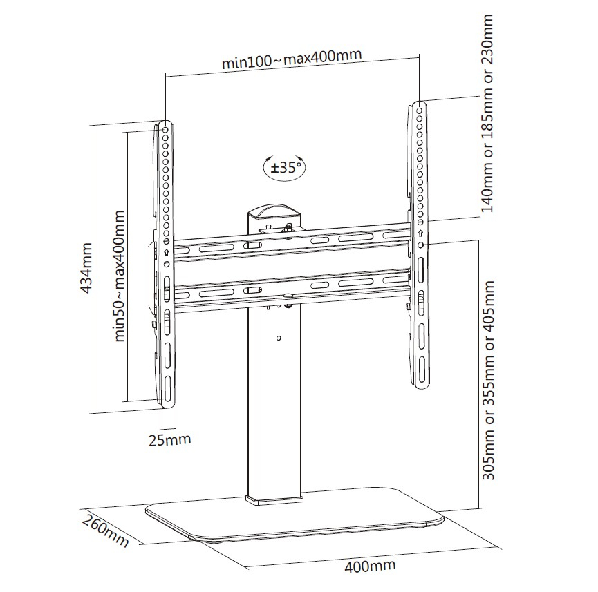 Equip 32"-55" Universal TV Stands – image 9