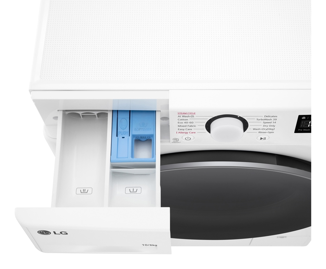 LG F4DR6010A1W washer dryer Freestanding Front-load White – image 4