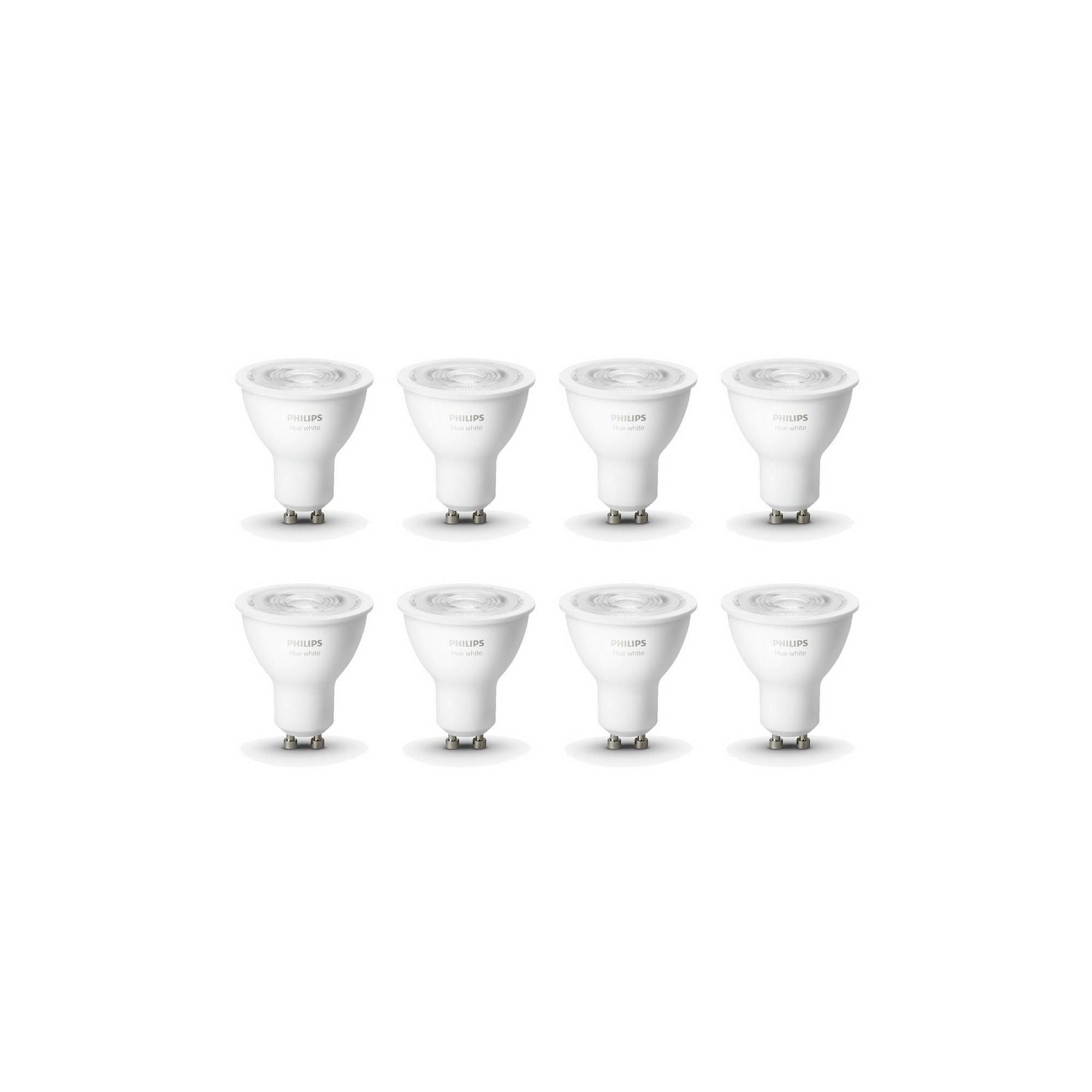 Philips by Signify Philips Hue GU10 8 Pack Smart LED Dimmable