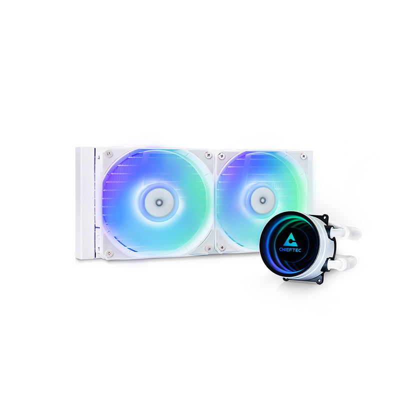 Chieftec ICEBERG 240-RGB-W Case per computer Raffreddatore di liquidi tutto in uno 12 cm Bianco