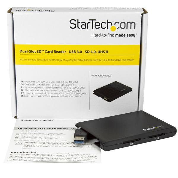 StarTech.com 2-Slot USB 3.0 SD Card Reader - SD 4.0, UHS II – image 5