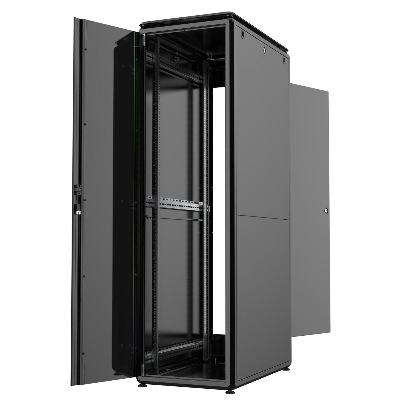 Lanview RDL42U61BL rack cabinet 42U Freestanding rack Black – image 2