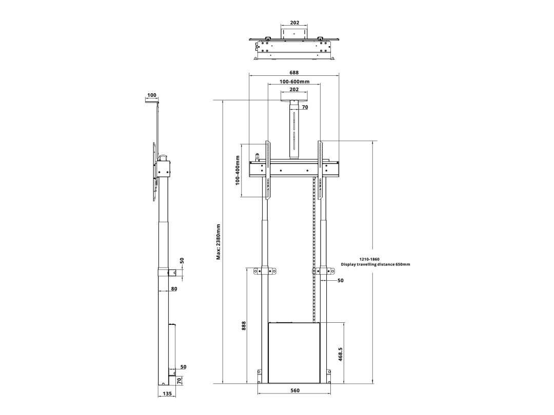 Multibrackets M Motorized Floormount – image 5