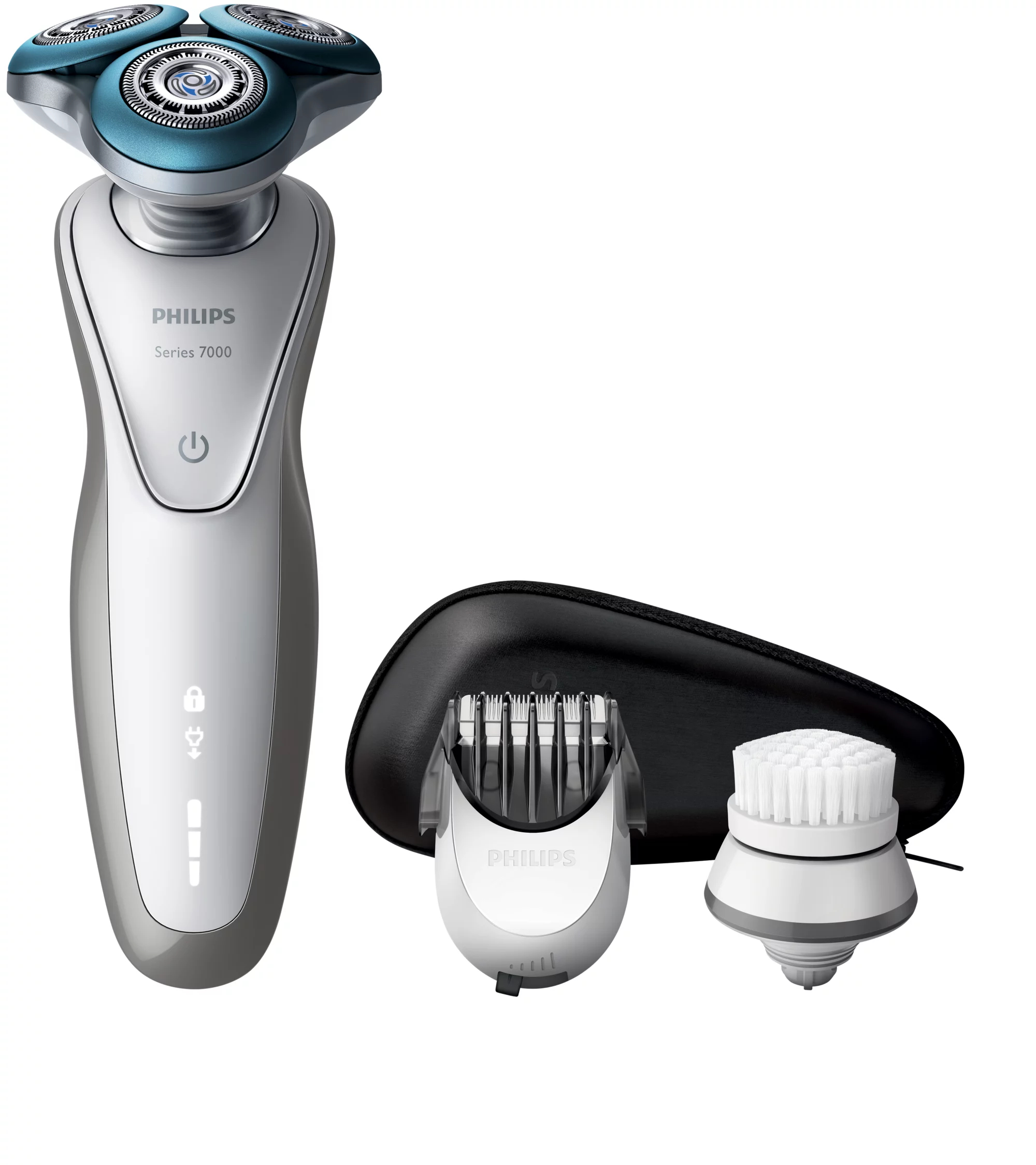 Philips SHAVER Series 7000 wet & dry electric shaver with cleansing brush S7530/50