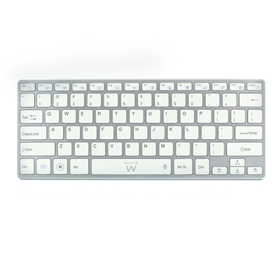 Ewent EW3142 mobile device keyboard QWERTY Bluetooth White – image 1