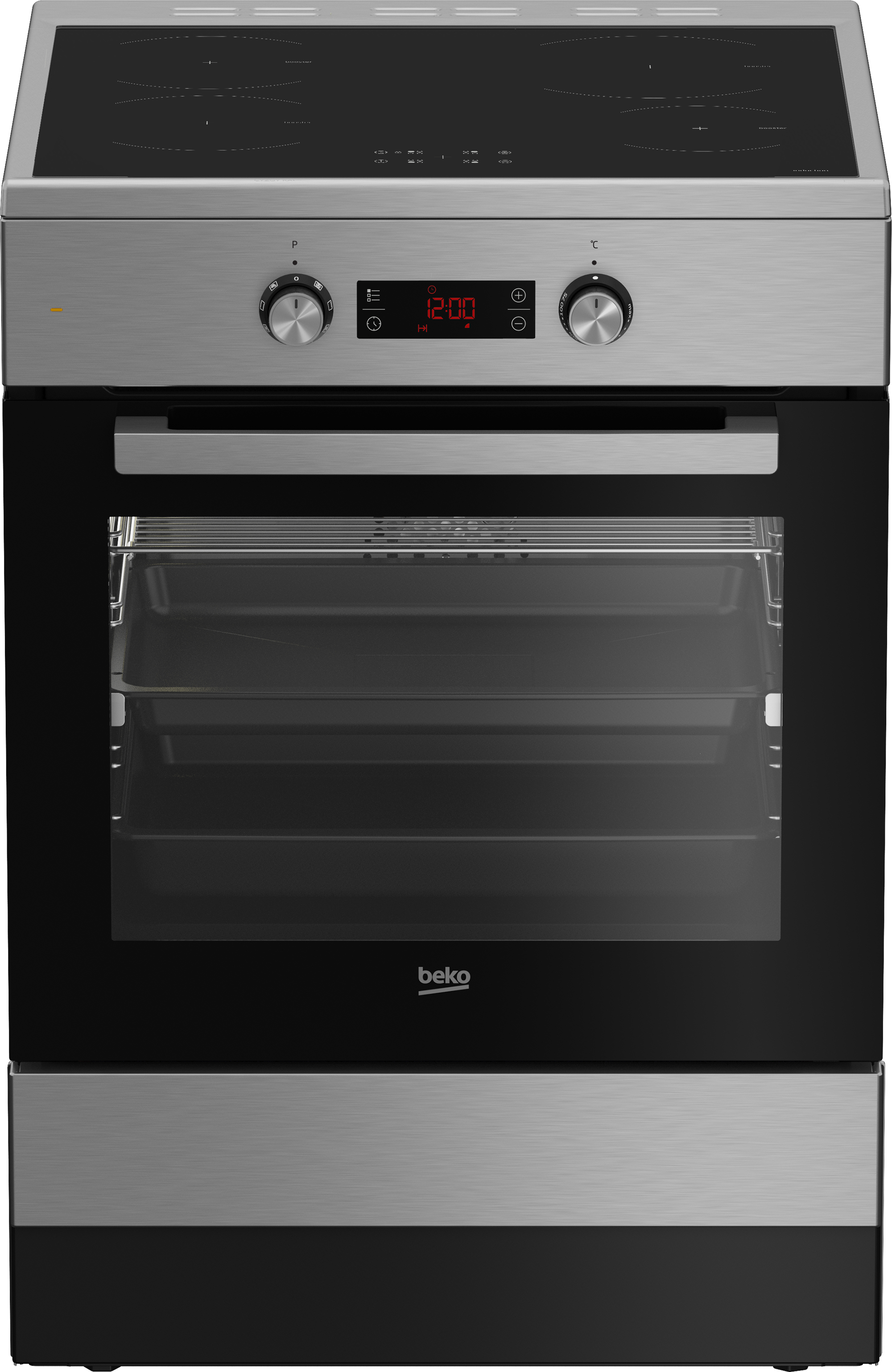 Beko FSM69301XCT cooker Freestanding cooker Electric Ceramic hob Stainless steel