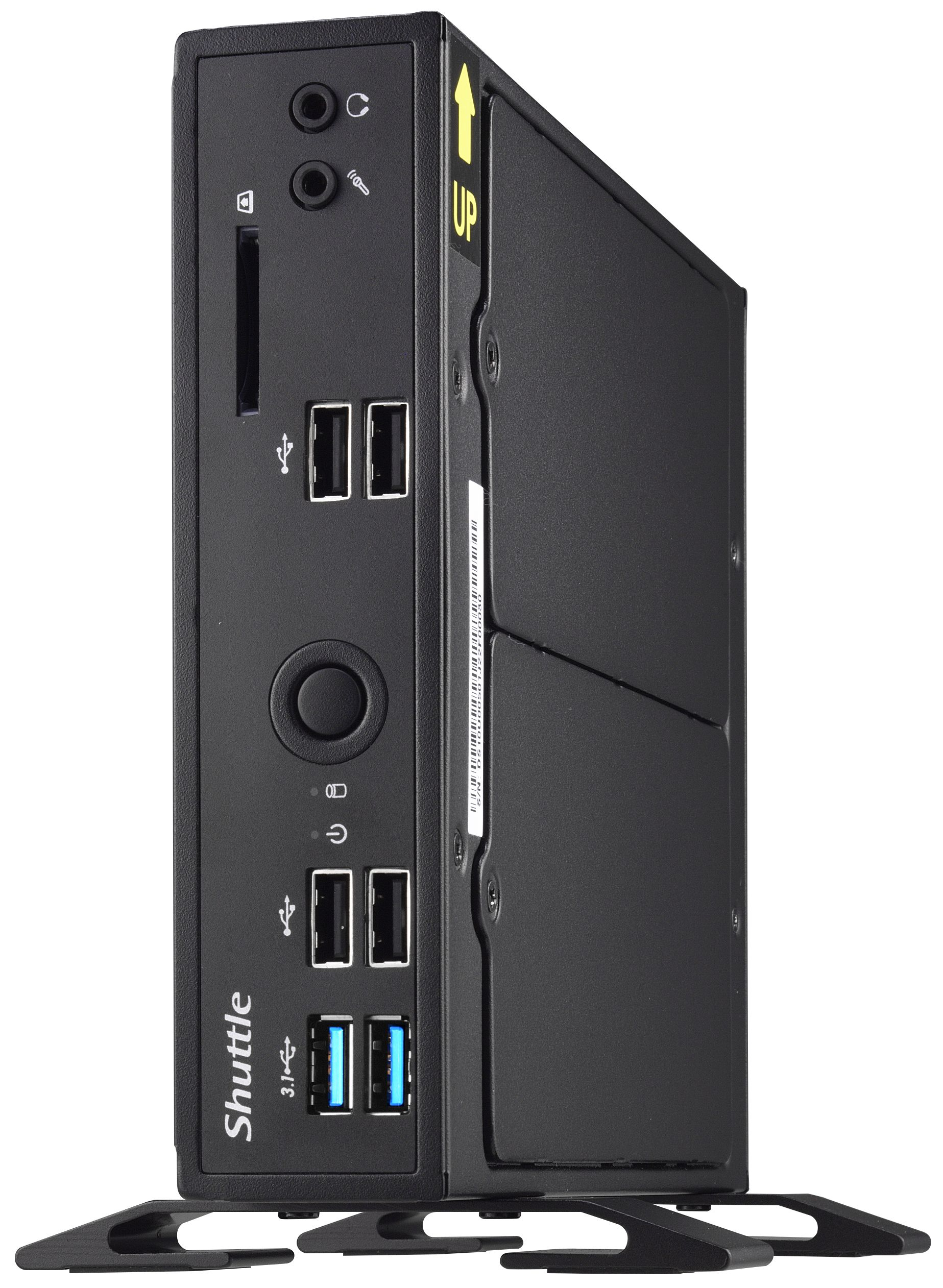 Shuttle XPC slim Barebone DS10U, Celeron 4205U, 1xHDMI,1xDP,1x VGA, 2x LAN,1xCOM, 8x USB, fanless, 24/7 permanent operation – image 8
