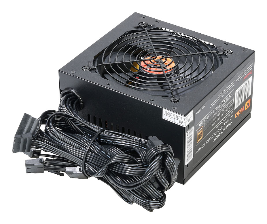 VIDA ATX-500W power supply unit 24-pin ATX Black – image 2