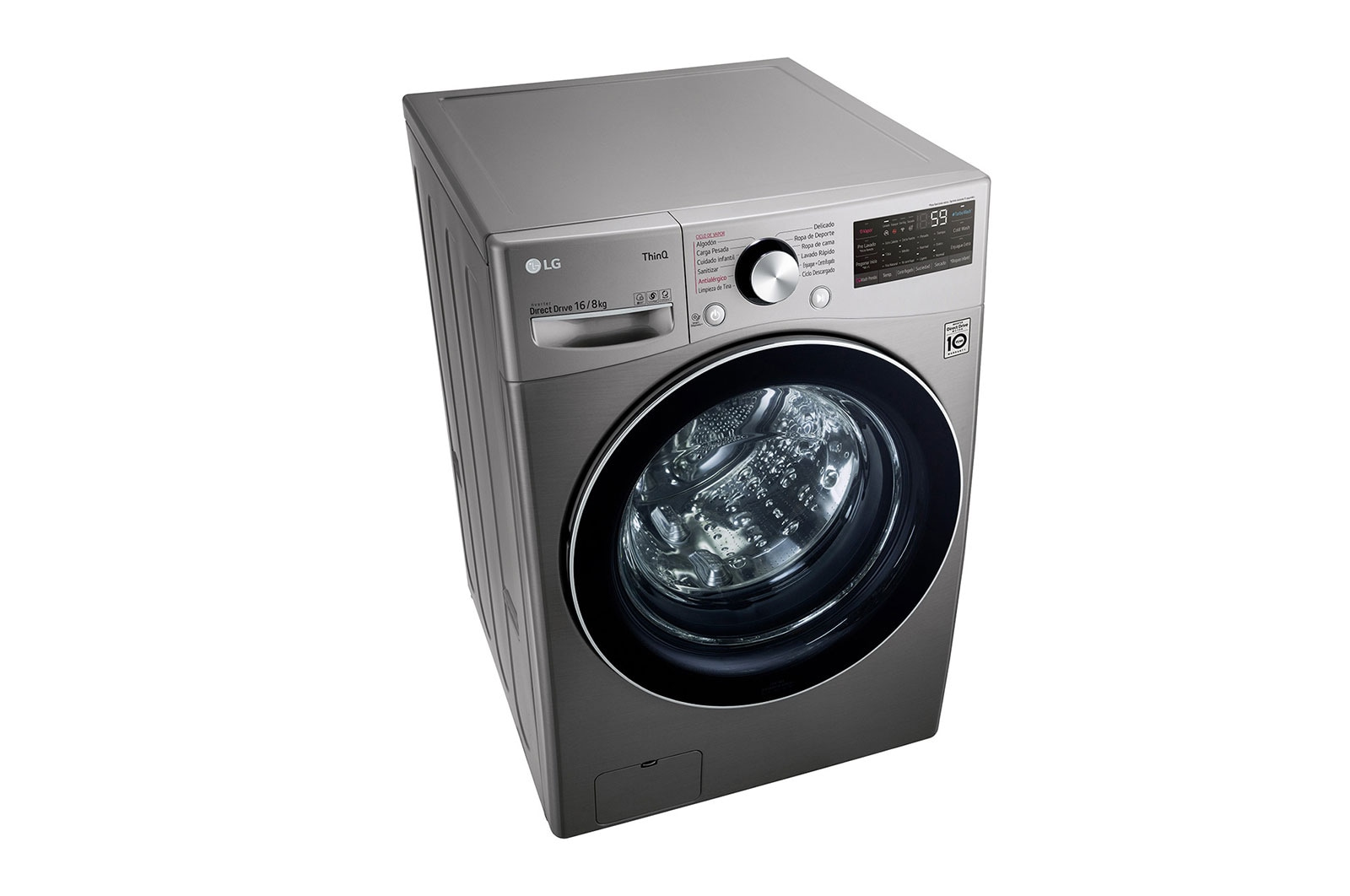 LG WD16SG2S6 washer dryer Freestanding Front-load Silver – image 8