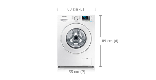 Samsung WF70F5E5U2W washing machine Front-load – image 3