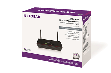 NETGEAR D6000 wireless router Gigabit Ethernet Dual-band (2.4 GHz – image 3