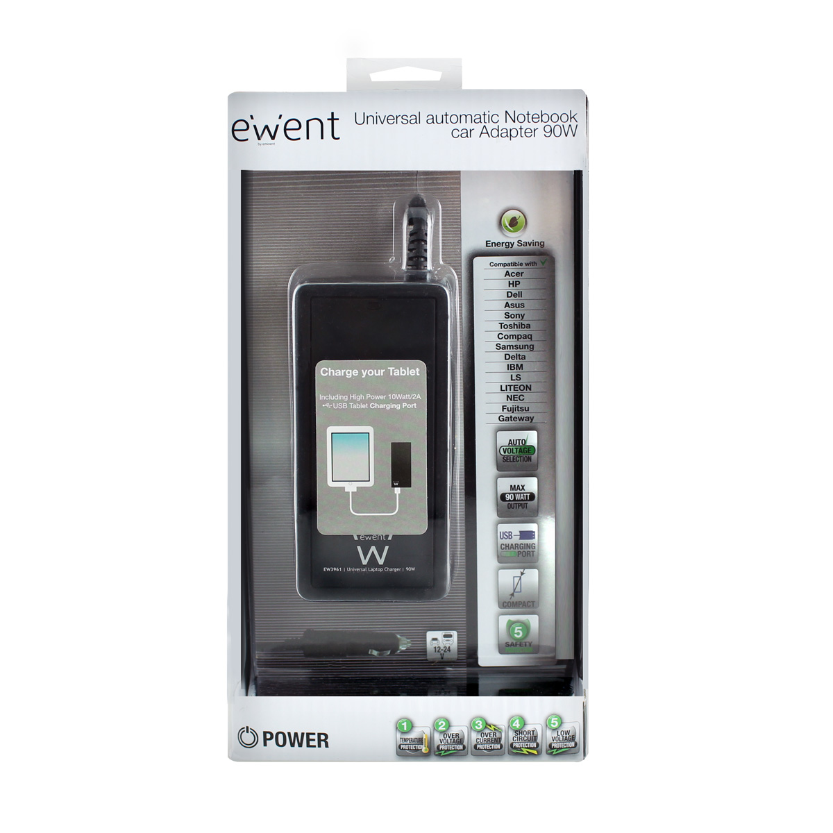 Ewent EW3961 power adapter/inverter Auto – image 2