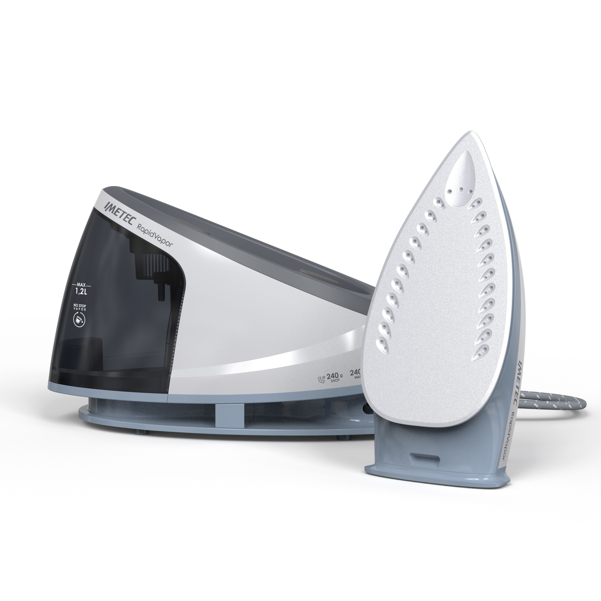 Imetec RapidVapor 2400 W 1.2 L Ceramic soleplate Blue, Grey – image 2