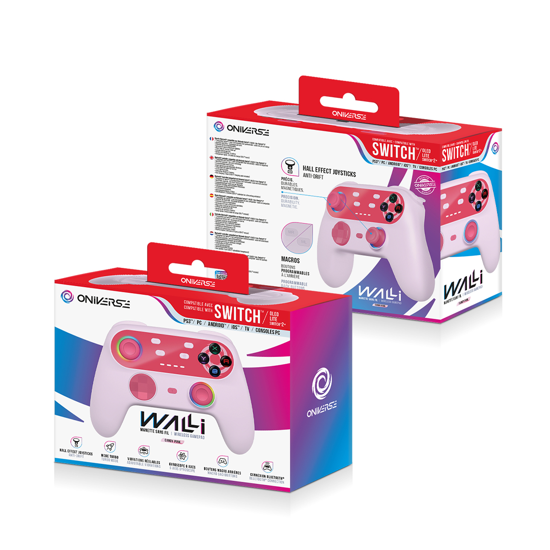 Oniverse Wireless Bluetooth controller Walli - Candy Pink (Nintendo Switch / PC / Mobile) – image 7